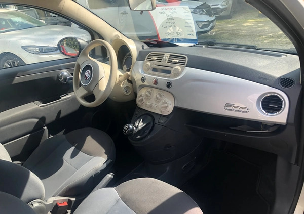 Fiat 500 cena 18500 przebieg: 148000, rok produkcji 2009 z Bychawa małe 497